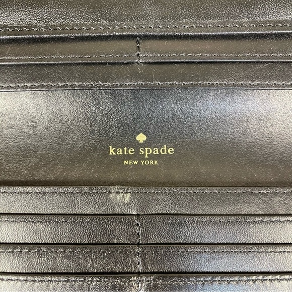 Kate spade New York black patent leather bifold wallet - Picture 9 of 13